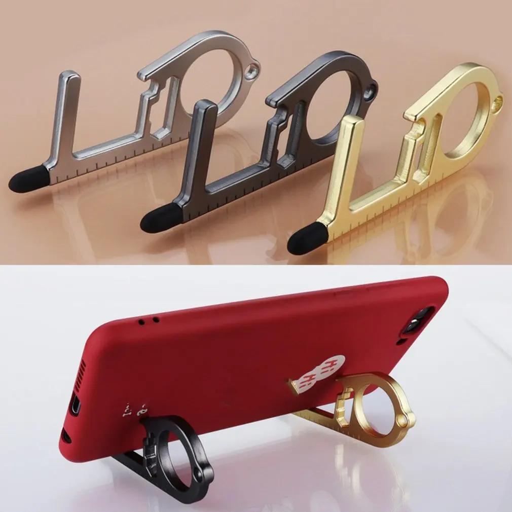 KeyChain Mobile Phone Holder Door Opener Beer Trigger Key Chains Open Door Key Press Elevator Tool Hygiene Bottle Opener
KeyChain Mobile Phone Holder Door Opener Beer Trigger Key Chains Open Door Key Press Elevator Tool Hygiene Bottle Opener