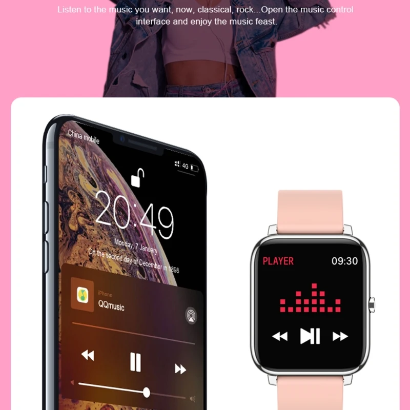 Smart Watch Fitness Tracker with Blood Pressure Heart Rate Sleep Monitor IP67 Waterproof Sports Pedometer Wristband
Smart Watch Fitness Tracker with Blood Pressure Heart Rate Sleep Monitor IP67 Waterproof Sports Pedometer Wristband