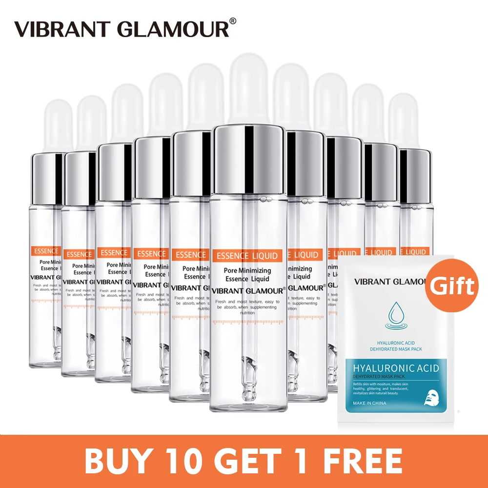 VIBRANT GLAMOUR 10Pcs Shrink Pores Face Serum Moisturizing Whitening Brighten Anti Aging Shrink Pores Face Skin Care Set 
VIBRANT GLAMOUR 10Pcs Shrink Pores Face Serum Moisturizing Whitening Brighten Anti Aging Shrink Pores Face Skin Care Set