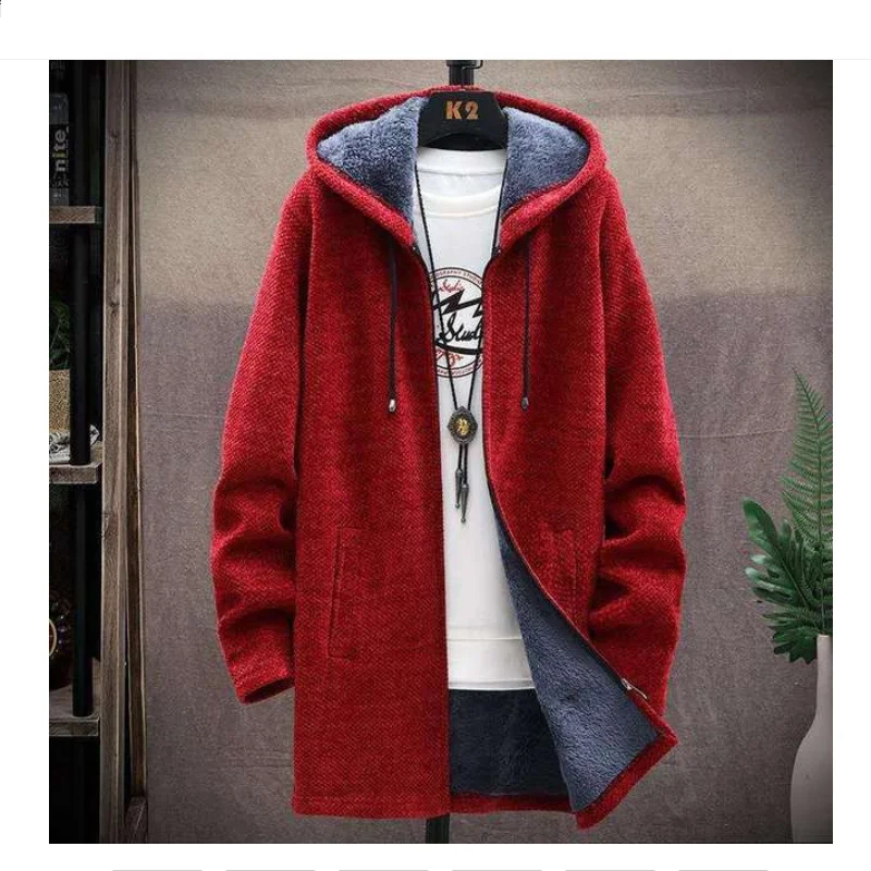 Men Sweater Fleece Cardigan Winter Jacket Men's Slim Sweaters Winter Long Hooded Sweater Thick Warm Coat 2021 Mens Clothing
Men Sweater Fleece Cardigan Winter Jacket Men's Slim Sweaters Winter Long Hooded Sweater Thick Warm Coat 2021 Mens Clothing