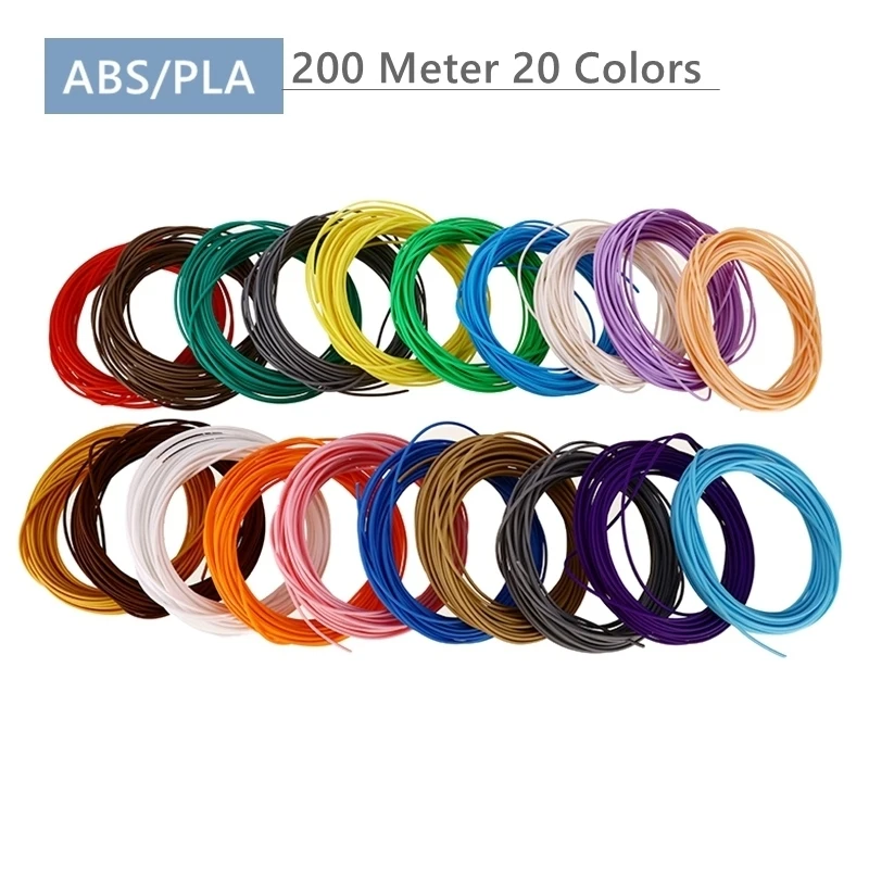 3D pen filament PLA/ABS filament Multi-colors 50/100/200m plastic spools filament 1.75 mm DIY 3D printer impressora 3D filamento
3D pen filament PLA/ABS filament Multi-colors 50/100/200m plastic spools filament 1.75 mm DIY 3D printer impressora 3D filamento