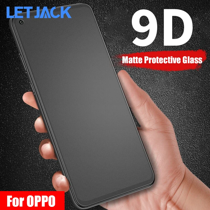 

9D Full Cover Screen Protector Matte Glass For OPPO Find X3 X2 Lite Reno 6 6Z 5F 5K 4Z A53S A3S A95 A73 F11 Pro Tempered Glass