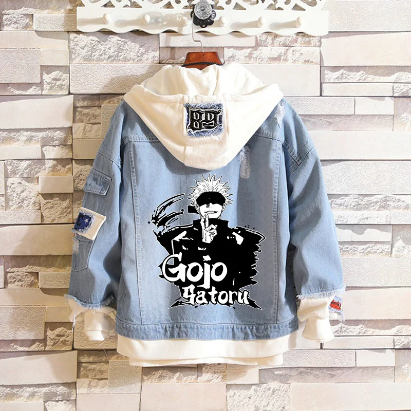 2021 New Fashion Jujutsu Kaisen Jacket Jeans Hoodie Gojo Satoru Cosplay Itadori Yuji Clothing Men Women Cosplay Coat Tops
2021 New Fashion Jujutsu Kaisen Jacket Jeans Hoodie Gojo Satoru Cosplay Itadori Yuji Clothing Men Women Cosplay Coat Tops