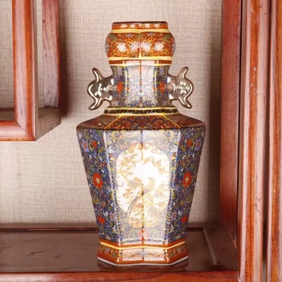 28CM Ceramic Vase Antique Collection Living Room Decoration Enamel Porcelain Home Furnishing Ornaments Housewarming Gift
28CM Ceramic Vase Antique Collection Living Room Decoration Enamel Porcelain Home Furnishing Ornaments Housewarming Gift
