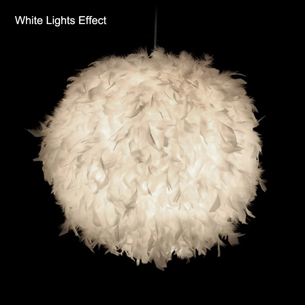 Home Pendant Feather Lamp Romantic Dreamlike Feather Droplight Bedroom Living Room Parlor Hanging Lamp E27
Home Pendant Feather Lamp Romantic Dreamlike Feather Droplight Bedroom Living Room Parlor Hanging Lamp E27
