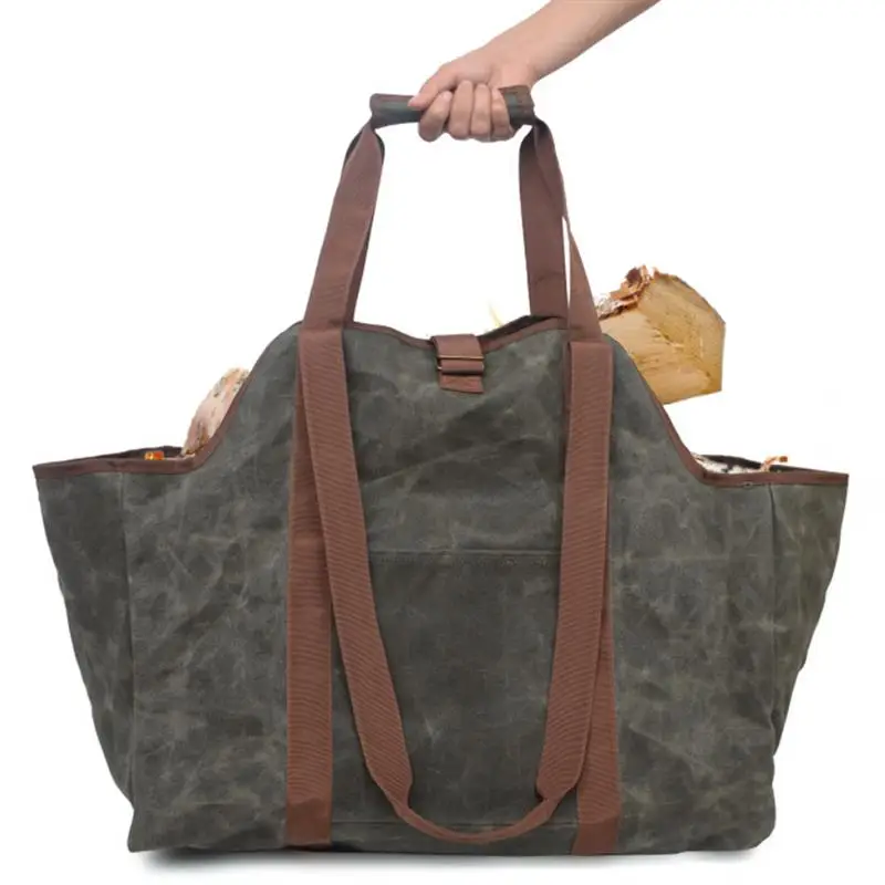 Waterproof Wax Canvas Outdoor Large Capacity Log Carrier Tote Durable Firewood Holder Storage Bag Hearth Stove Tools Set
Waterproof Wax Canvas Outdoor Large Capacity Log Carrier Tote Durable Firewood Holder Storage Bag Hearth Stove Tools Set