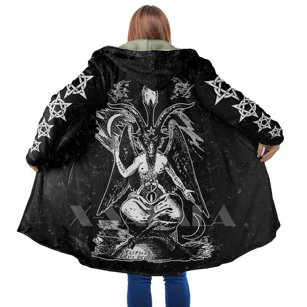 Thick Warm Hooded Cloak for Women Men Satanic Skull symbol Tattoo Overcoat Coat Windproof Fleece Cape Robe Hooded Blanket-1
Thick Warm Hooded Cloak for Women Men Satanic Skull symbol Tattoo Overcoat Coat Windproof Fleece Cape Robe Hooded Blanket-1