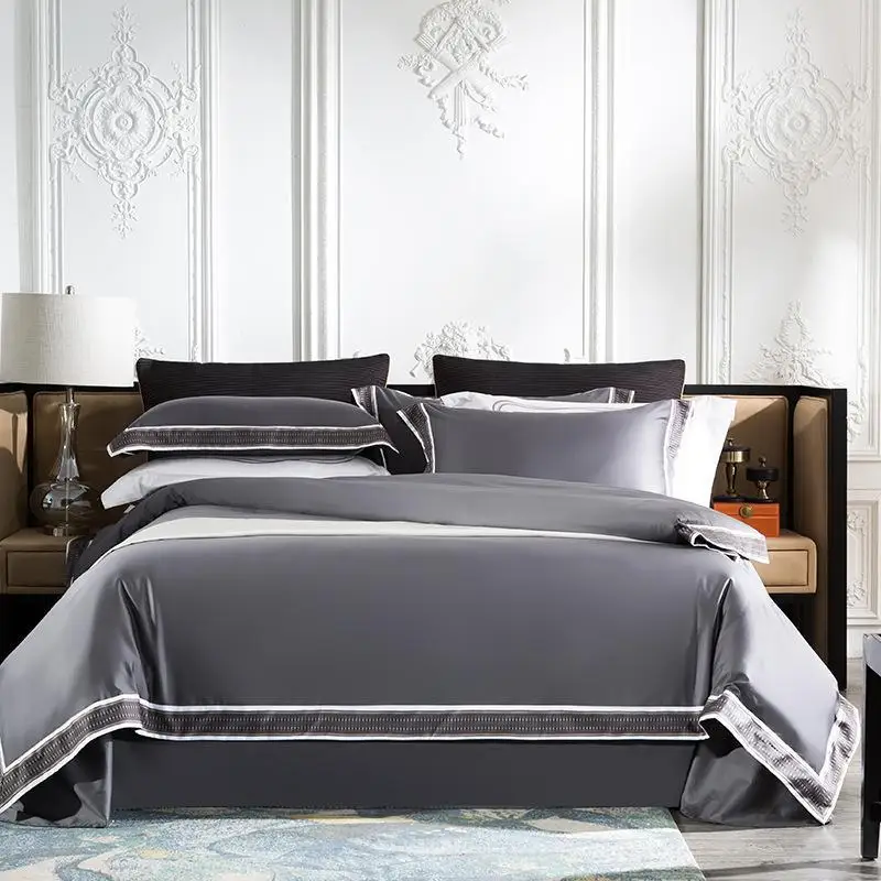 50 Double side color duvet sets solid co;or 4pcs bedding set luxury brief comforter set pillowcase
50 Double side color duvet sets solid co;or 4pcs bedding set luxury brief comforter set pillowcase
