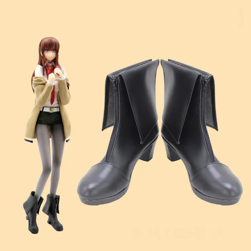 Makise Kurisu аниме Steins ворота Кристина косплей костюм сапоги для косплея черная кожаная обувь на молнии под заказ
Makise Kurisu аниме Steins ворота Кристина косплей костюм сапоги для косплея черная кожаная обувь на молнии под заказ