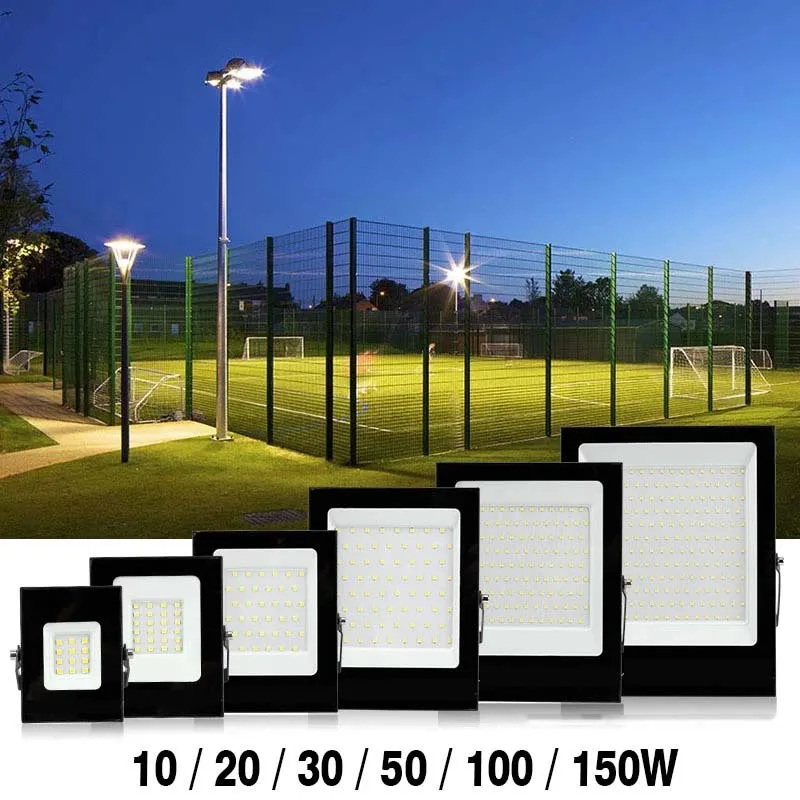 AC220V LED Flood Light 10W 30W 50W 100W 150W LED Floodlights Waterproof IP66 For Spotlight Wall Outdoor Lighting Warm Cold White
AC220V LED Flood Light 10W 30W 50W 100W 150W LED Floodlights Waterproof IP66 For Spotlight Wall Outdoor Lighting Warm Cold White