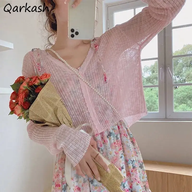 Кардиган женский короткий, дышащий, однотонный, солнцезащитный, в Корейском стиле, приталенный, с одной пуговицей
Кардиган женский короткий, дышащий, однотонный, солнцезащитный, в Корейском стиле, приталенный, с одной пуговицей