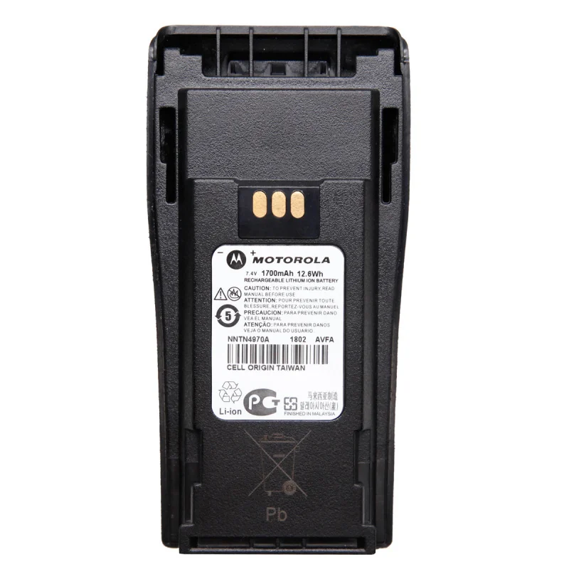 Оригинальная литиевая батарея NNTN4970 NNTN4970A 7,4 В 1700mA подходит для рации Motorola GP3688 GP3188 3988 Xir P3688
Оригинальная литиевая батарея NNTN4970 NNTN4970A 7,4 В 1700mA подходит для рации Motorola GP3688 GP3188 3988 Xir P3688