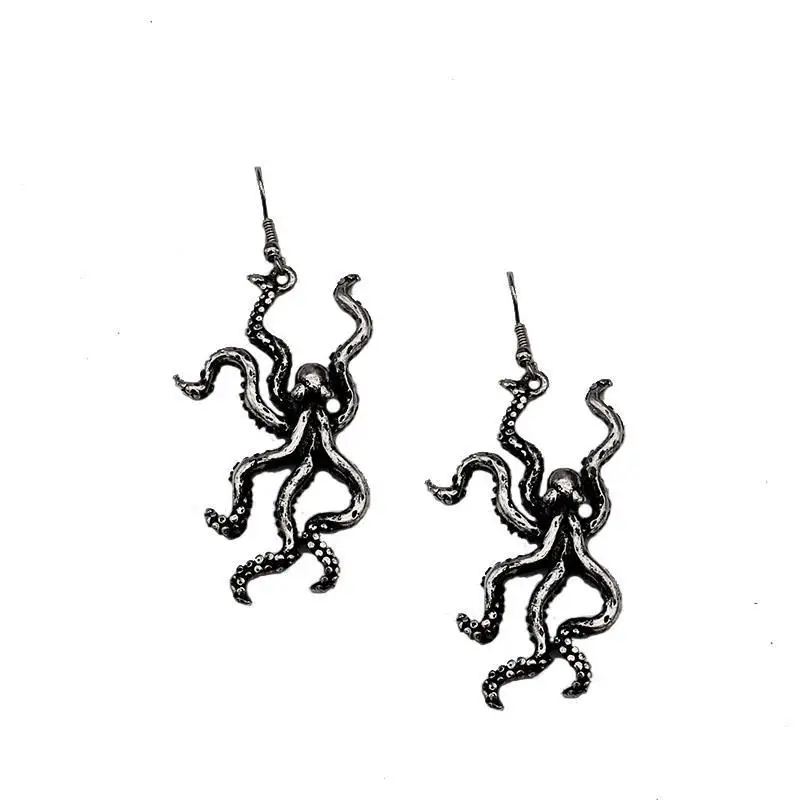 Qingdao European and American Jewelry deep sea giant octopus dark Gothic Punk personalized Earrings
Qingdao European and American Jewelry deep sea giant octopus dark Gothic Punk personalized Earrings