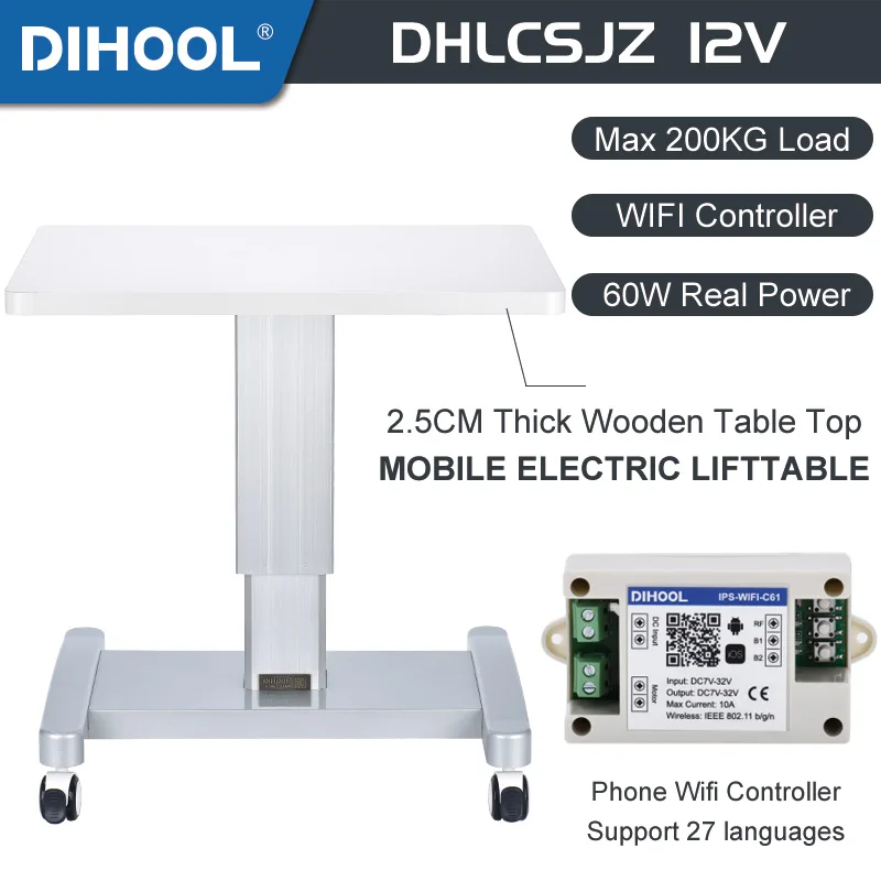 Removable Desk Electric Lift Table DC12V Motor Controller 100Kg Load Actuator 200MM 400MM 600MM Stroke Student Chair Lab Device
Removable Desk Electric Lift Table DC12V Motor Controller 100Kg Load Actuator 200MM 400MM 600MM Stroke Student Chair Lab Device