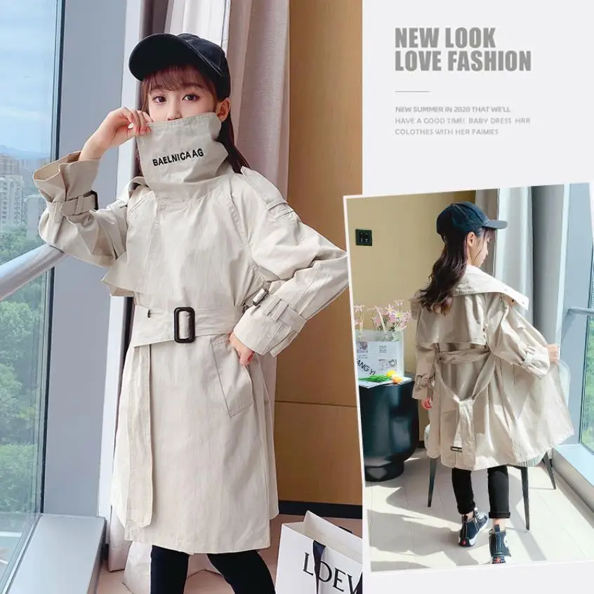 Korea Style Baby GirlLong Trench Children 2021 Spring Autumn New Fashion Loose Coats Kids Windbreaker Teenage Trench Wz339
Korea Style Baby GirlLong Trench Children 2021 Spring Autumn New Fashion Loose Coats Kids Windbreaker Teenage Trench Wz339