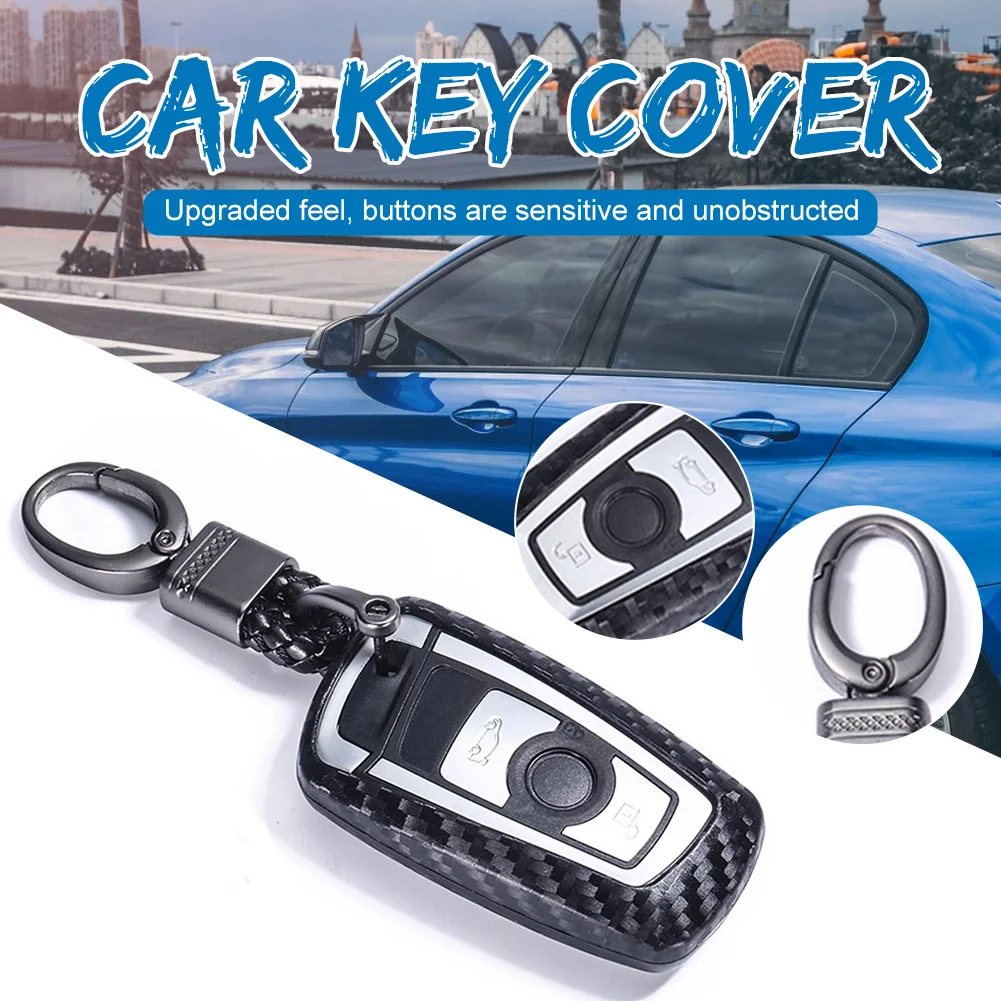 New Car Key Case Protective Silicone Car Key Fob Case Remote Key Cover Carbon Fiber Black for BMW 5 3 1 Series 320li 528 X3 X4
New Car Key Case Protective Silicone Car Key Fob Case Remote Key Cover Carbon Fiber Black for BMW 5 3 1 Series 320li 528 X3 X4