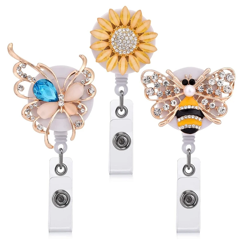 3 Pieces Badge Reels Cute Animals Badge Clips for Badge Holders Handmade Bling Rhinestone Badge Reels
3 Pieces Badge Reels Cute Animals Badge Clips for Badge Holders Handmade Bling Rhinestone Badge Reels