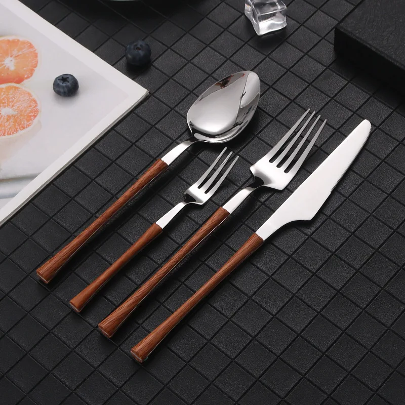 Cutlery Forks With Wooden Kitchen Utensils Sets Gift SetHandle Juego De Cubiertos Acero Inoxidable Dinnerware Tableware Dining
Cutlery Forks With Wooden Kitchen Utensils Sets Gift SetHandle Juego De Cubiertos Acero Inoxidable Dinnerware Tableware Dining