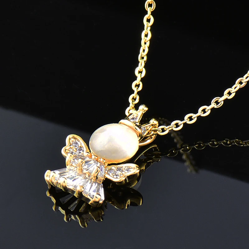 KIOOZOL Elegant Little Angel OPAL Pendant Micro Inlay CZ Rose Gold Silver Color Necklace For Women Party Jewelry ZD1 XS2
KIOOZOL Elegant Little Angel OPAL Pendant Micro Inlay CZ Rose Gold Silver Color Necklace For Women Party Jewelry ZD1 XS2