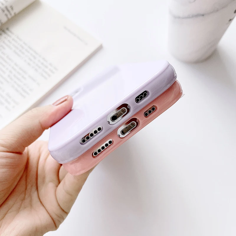 Luxury Glossy Candy Color Phone Case For iPhone 12 Mini 11 Pro Xs Max X Xr 7 8 Plus Se 2020 Silicone Soft Cover Shell Ultra Thin
Luxury Glossy Candy Color Phone Case For iPhone 12 Mini 11 Pro Xs Max X Xr 7 8 Plus Se 2020 Silicone Soft Cover Shell Ultra Thin