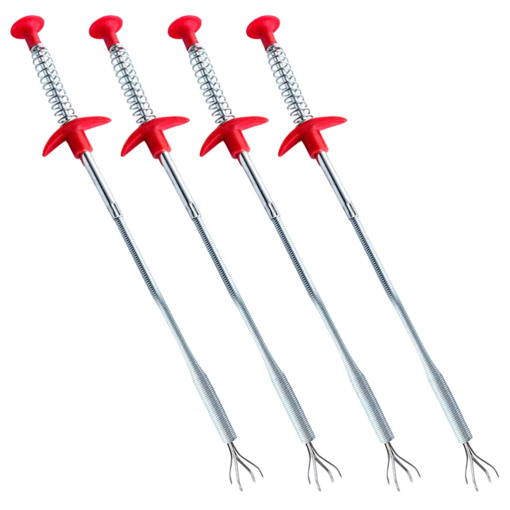 4 Pcs Kitchen Through Sewer Dredging Device Spring Clip Pipe Household Cleaning Tool for Home Restaurant (Red)
4 Pcs Kitchen Through Sewer Dredging Device Spring Clip Pipe Household Cleaning Tool for Home Restaurant (Red)