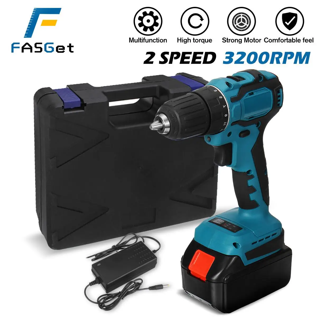 3200/min 48V Cordless Electric Impact Drill 450Nm Torque Driver Kit Screwdriver Brushless Power Tools 6500mAh Battery with box
3200/min 48V Cordless Electric Impact Drill 450Nm Torque Driver Kit Screwdriver Brushless Power Tools 6500mAh Battery with box