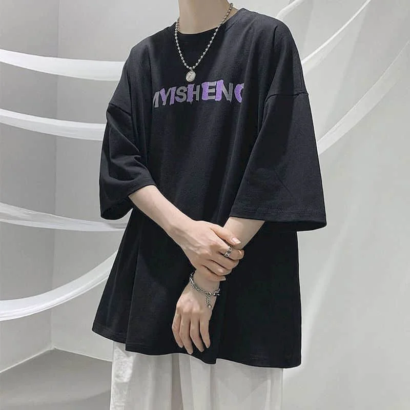 Hong Kong Style Tshirt Women T Shirt Men Summer Loose Trend Student Short-sleeved Printed Shirt Harajuku Punk Goth Clothes
Hong Kong Style Tshirt Women T Shirt Men Summer Loose Trend Student Short-sleeved Printed Shirt Harajuku Punk Goth Clothes