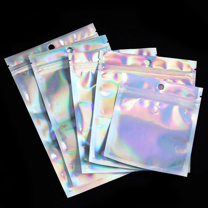 10 20 50pcs Laser Iridescent Bags Zip lock Bags Holographic Makeup Storage Bag Christmas Gift Packaging Bag
10 20 50pcs Laser Iridescent Bags Zip lock Bags Holographic Makeup Storage Bag Christmas Gift Packaging Bag