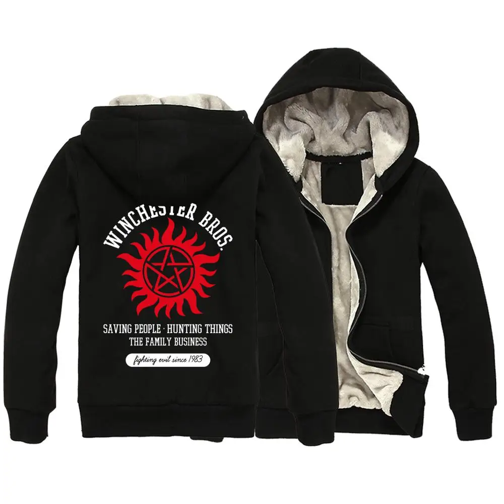 Man Boy Parkas Full Zip Coat Plus Velvet Autumn Winter Winchester Bros. Supernatural Saving People Hunting Things Family ZIIART
Man Boy Parkas Full Zip Coat Plus Velvet Autumn Winter Winchester Bros. Supernatural Saving People Hunting Things Family ZIIART