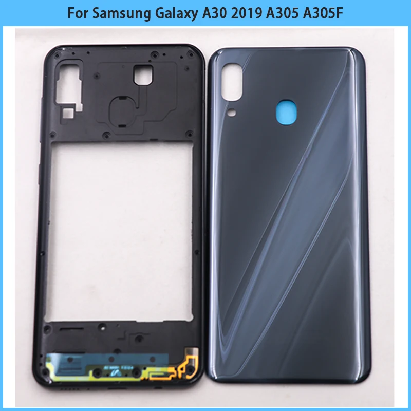 For Samsung Galaxy A30 2019 A305 A305F SM-A305F Housing Case Middle Frame Bezel Frame + Battery Back Cover Rear Cover Replace
For Samsung Galaxy A30 2019 A305 A305F SM-A305F Housing Case Middle Frame Bezel Frame + Battery Back Cover Rear Cover Replace