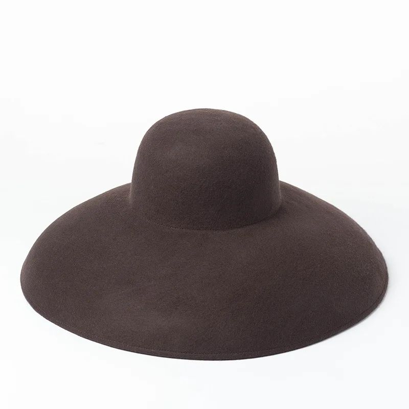 Vintage Black Wool Winter 16cm Wide Brim Hepburn Style Hats For Women Sun Hats Caps Men Casual Beach Holiday Hat Chapeu Fedora
Vintage Black Wool Winter 16cm Wide Brim Hepburn Style Hats For Women Sun Hats Caps Men Casual Beach Holiday Hat Chapeu Fedora