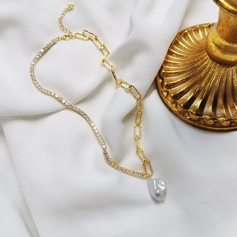 Louleur Fashion 925 Sterling Silver Necklace Baroque Pearl With Zircon Pendant Necklace For Women Silver 925 Fine Jewelry Char
Louleur Fashion 925 Sterling Silver Necklace Baroque Pearl With Zircon Pendant Necklace For Women Silver 925 Fine Jewelry Char