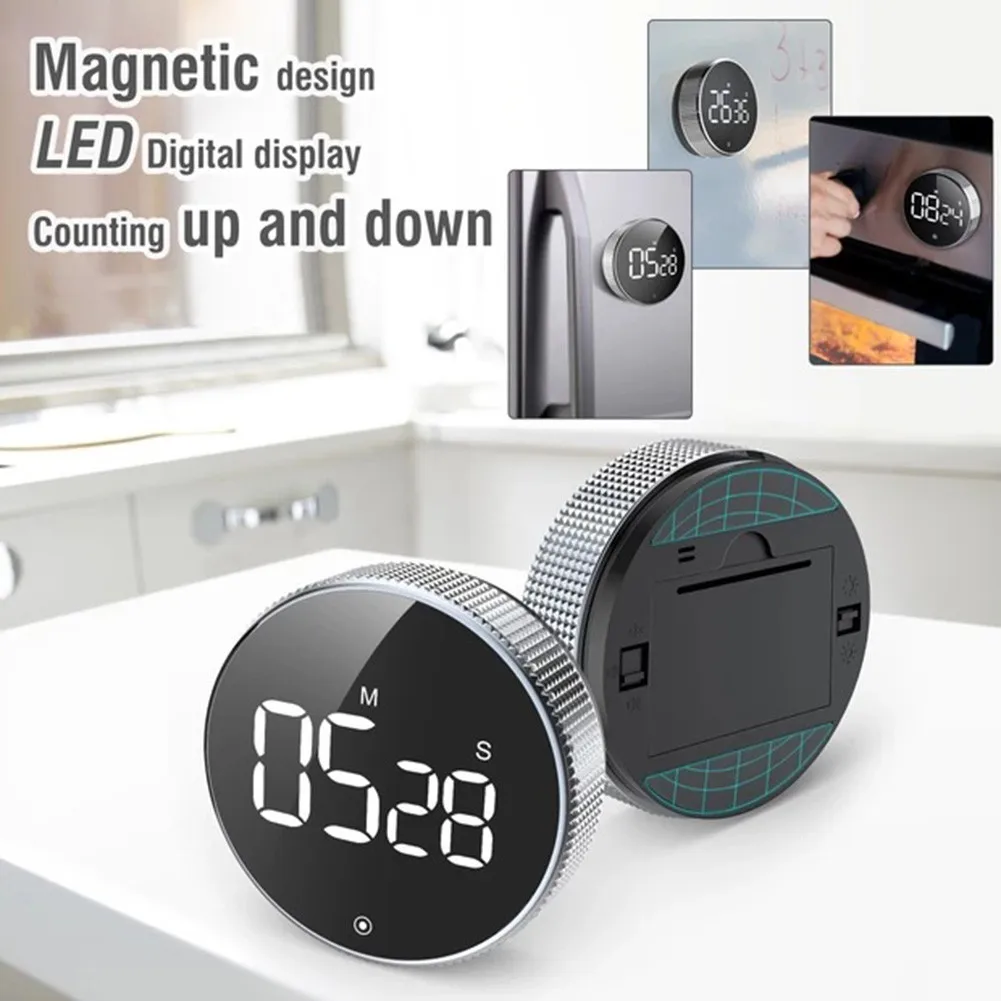 Magnetic Kitchen Timer Digital Timer Manual Countdown Alarm Clock Mechanical Cooking Timer Cooking Shower Study Stopwatch
Magnetic Kitchen Timer Digital Timer Manual Countdown Alarm Clock Mechanical Cooking Timer Cooking Shower Study Stopwatch