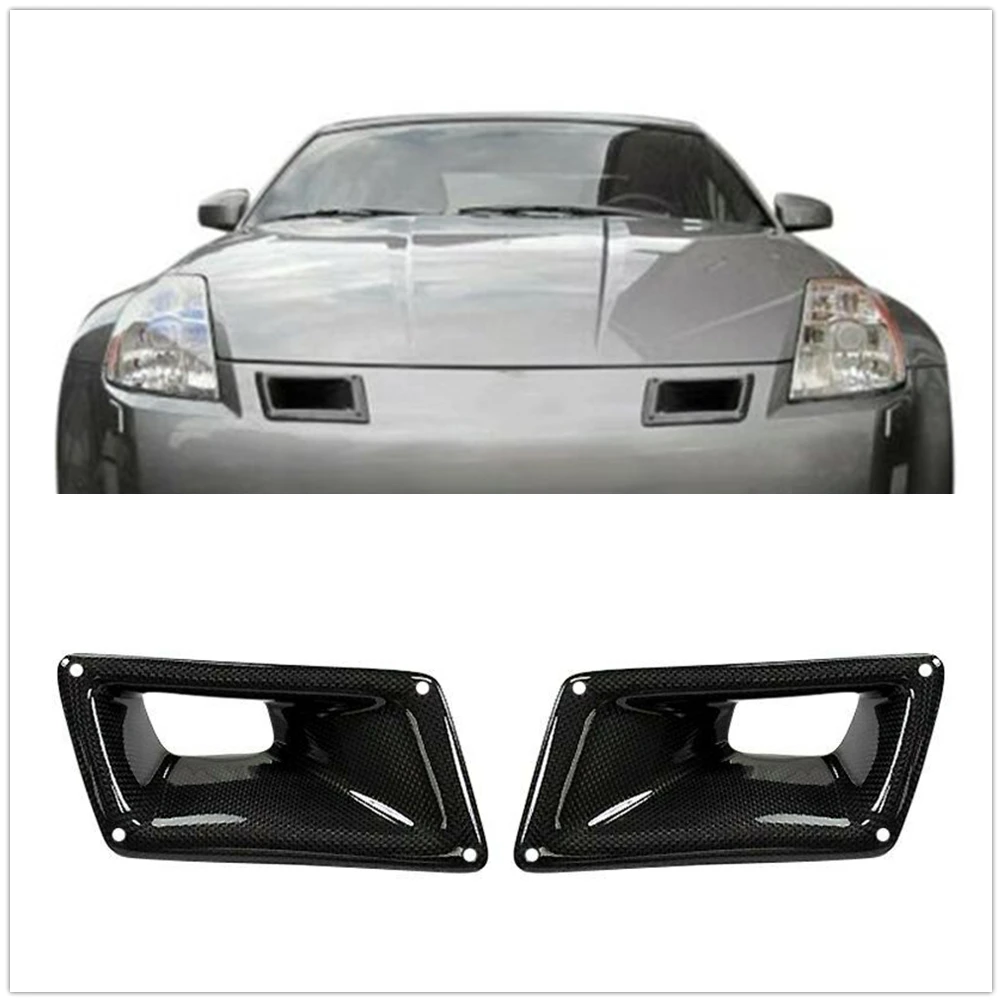 Front Engine Air Vent Bumper Bonnet Scoop Cover Trim For Nissan 350Z Z33 2003-2009 Carbon Fiber Car Upper Outlet Duct Hood Frame
Front Engine Air Vent Bumper Bonnet Scoop Cover Trim For Nissan 350Z Z33 2003-2009 Carbon Fiber Car Upper Outlet Duct Hood Frame
