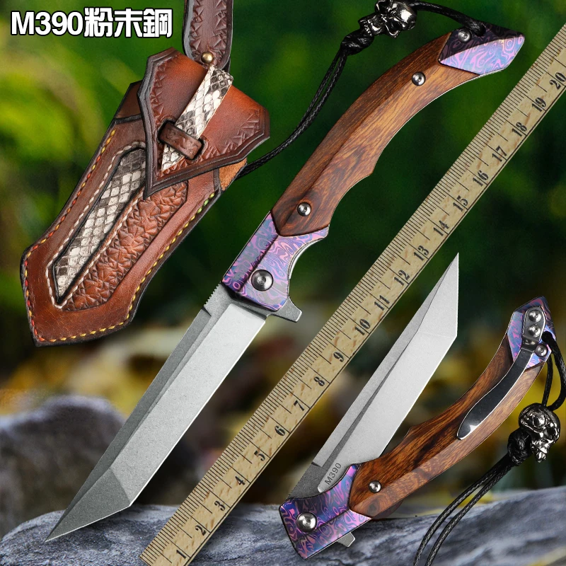 Thunder M390 Powder Steel Folding Knife Outdoor Survival Knife Titanium Alloy High Hardness Sharp Knife Portable Pocket Knife
Thunder M390 Powder Steel Folding Knife Outdoor Survival Knife Titanium Alloy High Hardness Sharp Knife Portable Pocket Knife