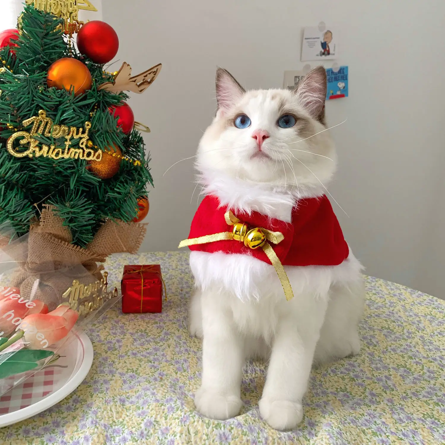 Pet Cat Winter Christmas Clothes British Short Puppets Cute Dress Up Cloak Puppy Dog New Year Funny Costume Decoration Set
Pet Cat Winter Christmas Clothes British Short Puppets Cute Dress Up Cloak Puppy Dog New Year Funny Costume Decoration Set
