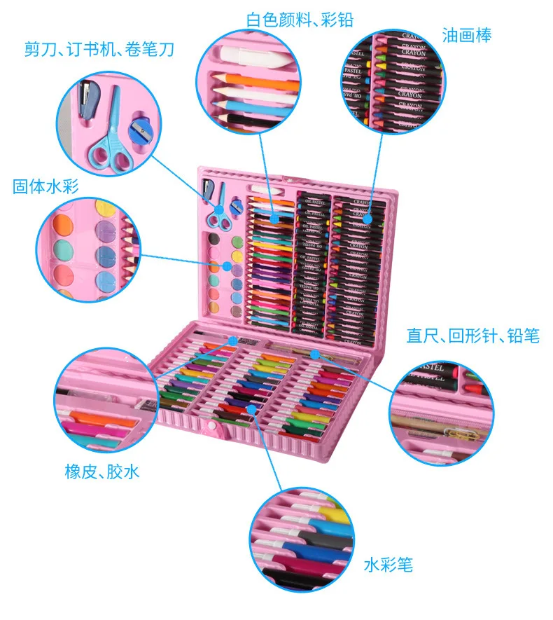 Children's Cartoon Graffiti Painting Box Portable Multi-color WashablePen Environmental Protection
Children's Cartoon Graffiti Painting Box Portable Multi-color WashablePen Environmental Protection