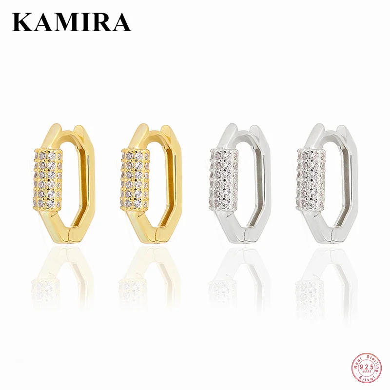 KAMIRA Real 925 Sterling Silver Gothic Geometric Ear Buckle White Zircon Square Stud Earrings for Women Party Luxury Jewelry Ins
KAMIRA Real 925 Sterling Silver Gothic Geometric Ear Buckle White Zircon Square Stud Earrings for Women Party Luxury Jewelry Ins