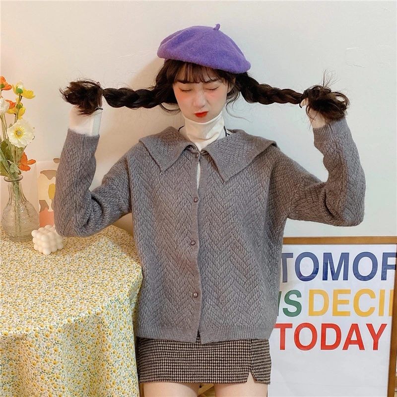 Cardigan Women Solid Button Twisted Knitted Sweater Oversize Minimalist Daily Retro Chic Outwear Basic Warm Harajuku Student New
Cardigan Women Solid Button Twisted Knitted Sweater Oversize Minimalist Daily Retro Chic Outwear Basic Warm Harajuku Student New