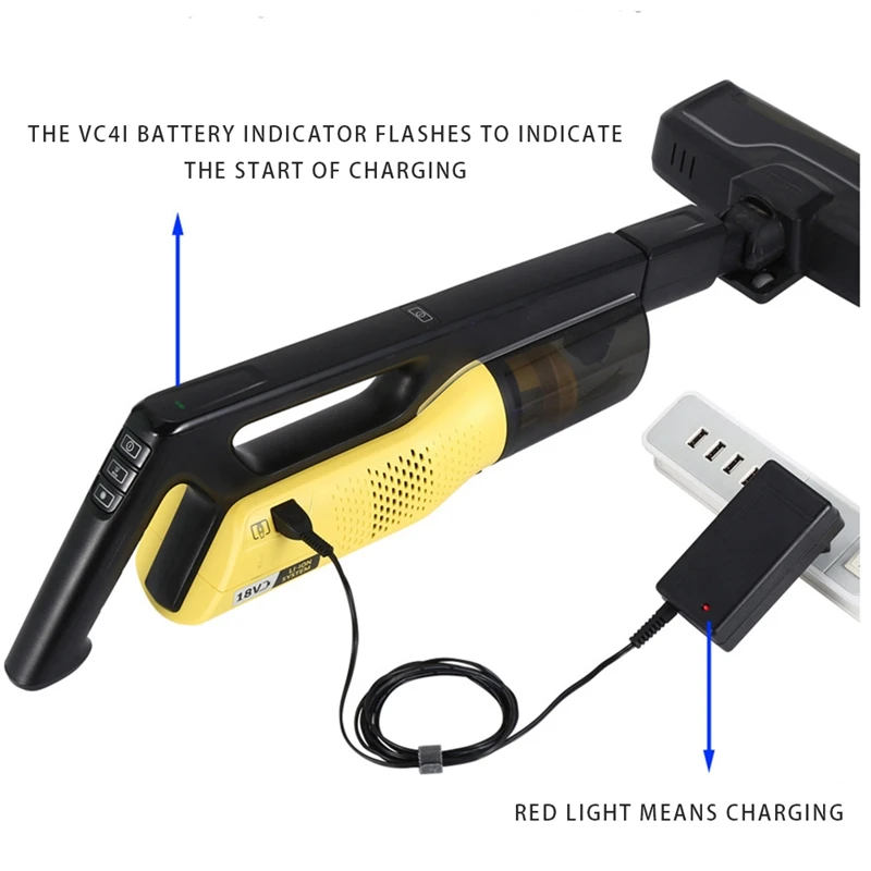 Vacuum Cleaner Charger Overcharge Protection Adapter Power Supply for Karcher VC4I VC5 Vacuum Cleaners
Vacuum Cleaner Charger Overcharge Protection Adapter Power Supply for Karcher VC4I VC5 Vacuum Cleaners
