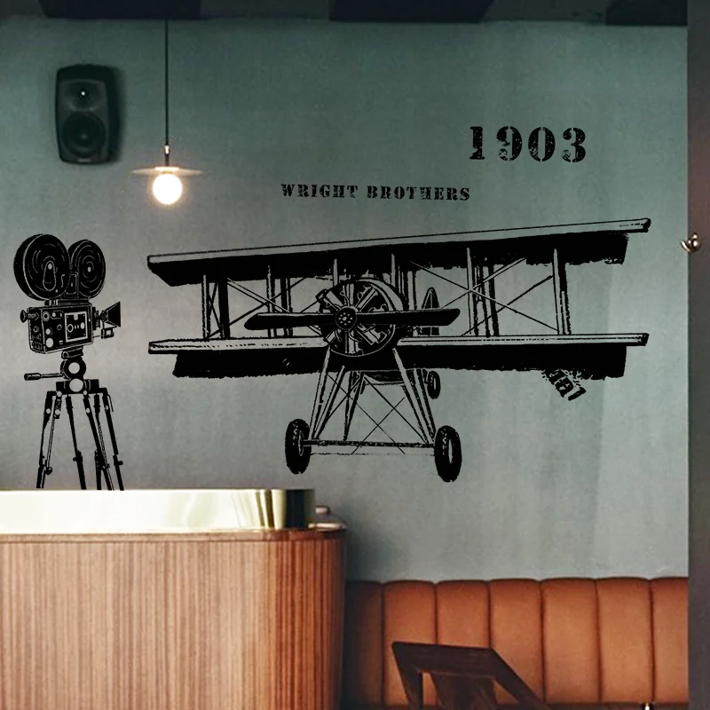 Creative Retro Wall Sticker Living Room Vinyl Wallpaper Decorations for Home Aircraft Black White Sticker Wall Decor Bedroom
Creative Retro Wall Sticker Living Room Vinyl Wallpaper Decorations for Home Aircraft Black White Sticker Wall Decor Bedroom