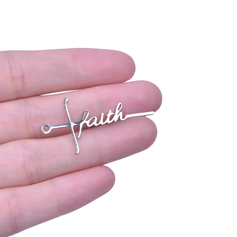 10pcs Stainless Steel Pendants For Men Jesus Cross Letter Charms Handmade Accessories Jewelry Making Bulk Supplies Believe Grace 
10pcs Stainless Steel Pendants For Men Jesus Cross Letter Charms Handmade Accessories Jewelry Making Bulk Supplies Believe Grace