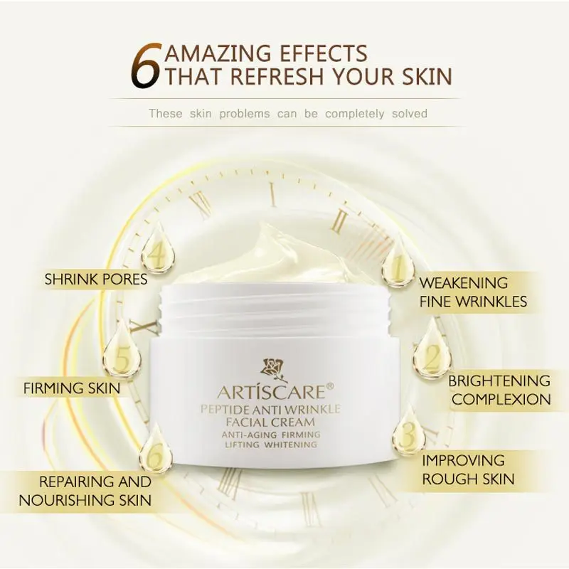 Peptide Anti Wrinkle Facial Cream Anti-aging Firminglifting Whitening Delivering Anti Aging And Moisturizing Effects 30g
Peptide Anti Wrinkle Facial Cream Anti-aging Firminglifting Whitening Delivering Anti Aging And Moisturizing Effects 30g