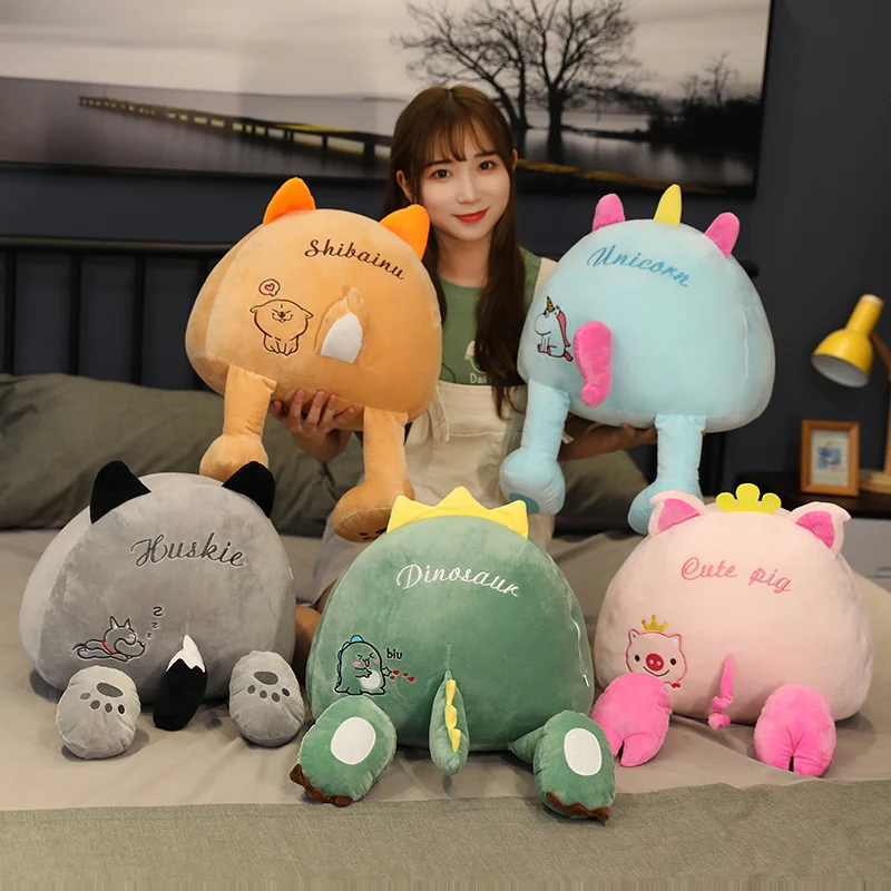 1 шт. 35 × 30 милая плюшевая подушка для приклада животных Kawaii мягкая внутренняя
