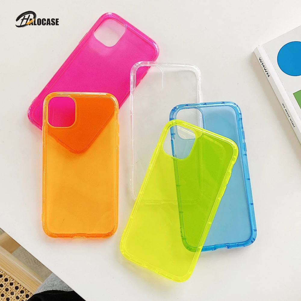 Neon Fluorescent Solid Color Phone Case For iPhone 11 Pro XR X XS Max 7 8 Plus Case Soft TPU Clear Shockproof Phone Back Cover
Neon Fluorescent Solid Color Phone Case For iPhone 11 Pro XR X XS Max 7 8 Plus Case Soft TPU Clear Shockproof Phone Back Cover