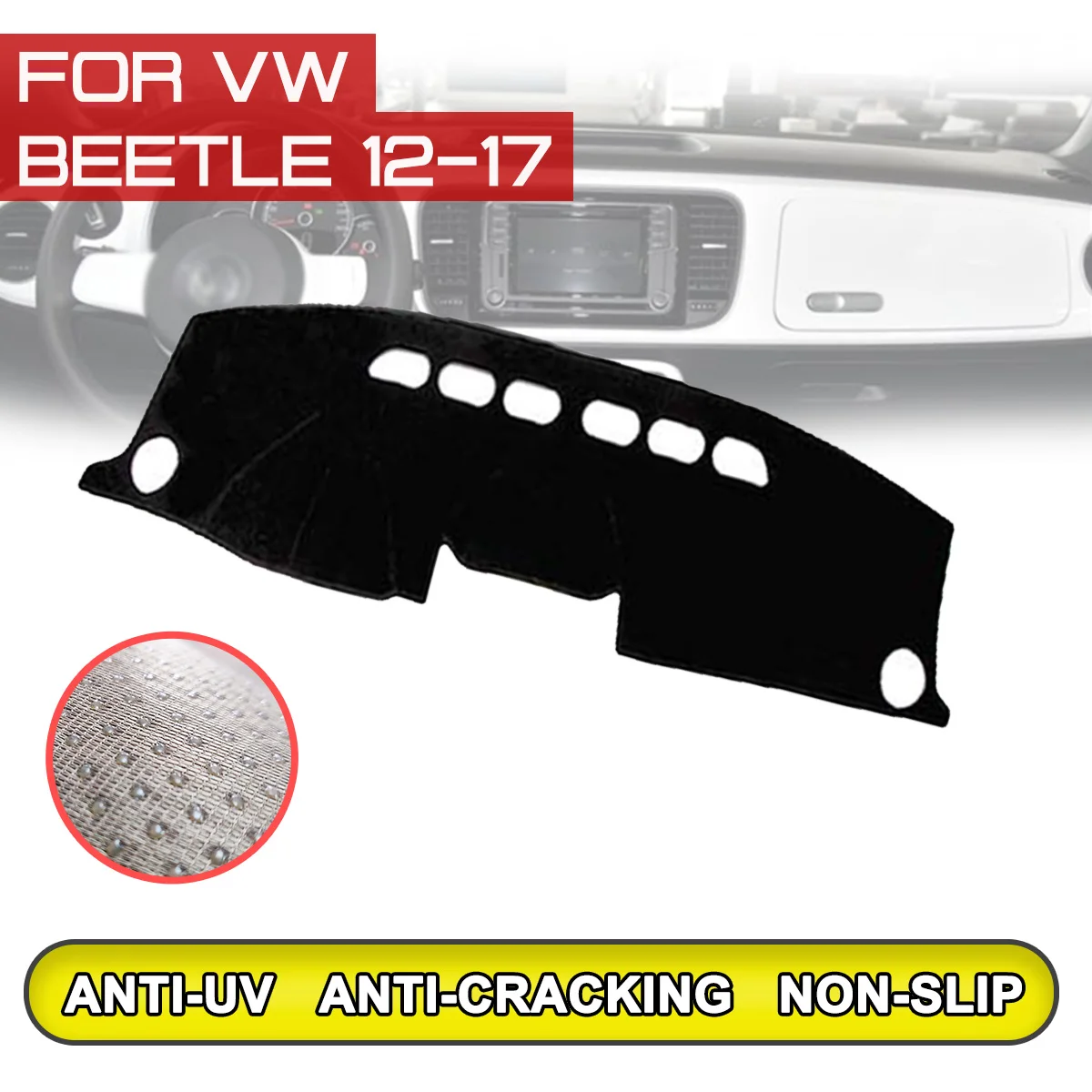 for Volkswagen Beetle 2012 2013 2014 2015 2016 2017 Car Dashboard Mat Anti-dirty Non-slip Dash Cover Mat UV Protection Shade
for Volkswagen Beetle 2012 2013 2014 2015 2016 2017 Car Dashboard Mat Anti-dirty Non-slip Dash Cover Mat UV Protection Shade
