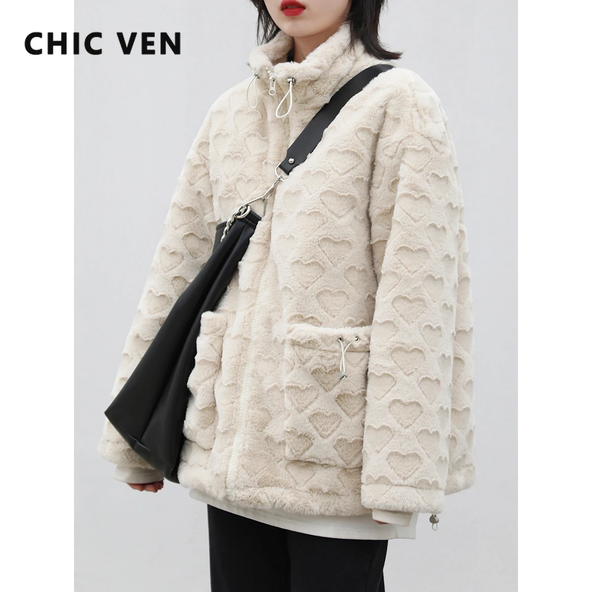 Женская зимняя плюшевая куртка с вертикальным воротником, с зажимом
Женская зимняя плюшевая куртка с вертикальным воротником, с зажимом