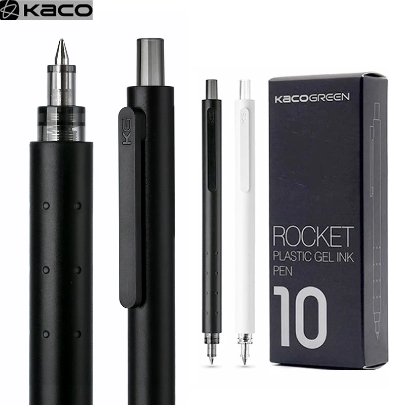 Kaco 10pcs/lot Gel Pen Set 0.5MM Push Business Student Pens Ballpoint Pучка School Office Stationery Supplies Smooth Writing
Kaco 10pcs/lot Gel Pen Set 0.5MM Push Business Student Pens Ballpoint Pучка School Office Stationery Supplies Smooth Writing