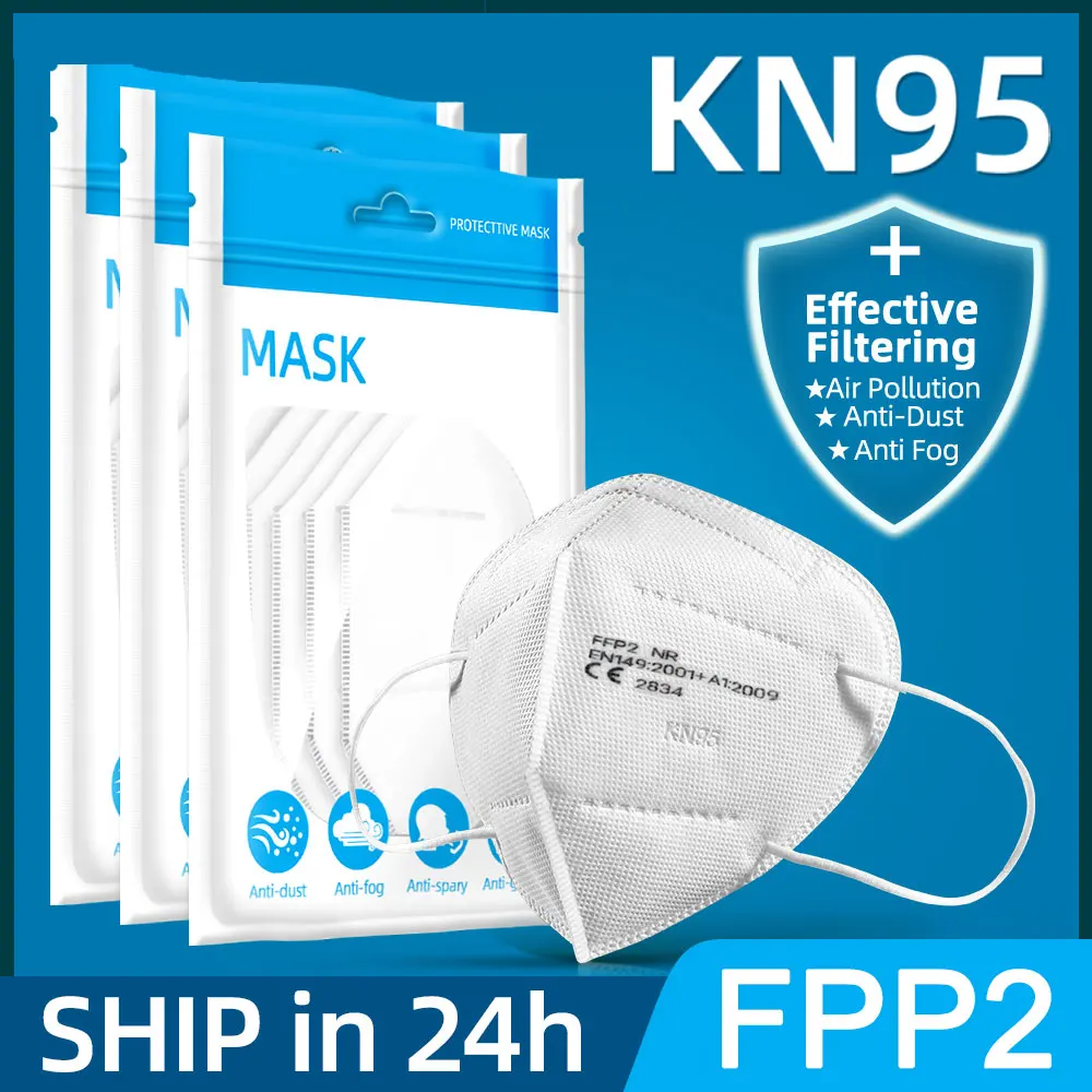 CE FFP2 маска 5 слоев респиратор Kn95Mask уход за кожей лица Безопасность защитный KN95
