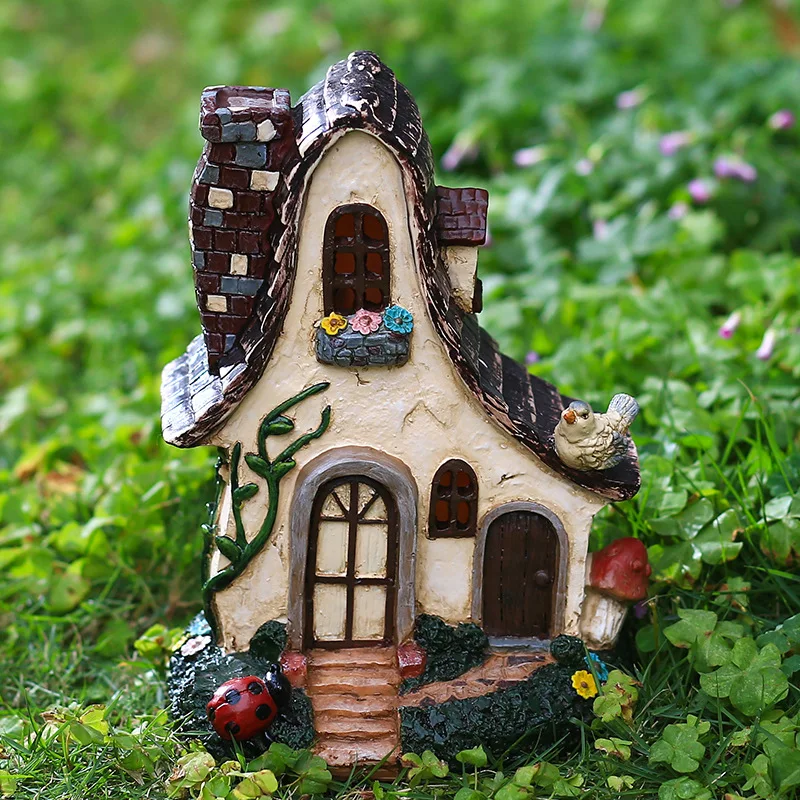 Fairy tale garden house resin crafts garden building home decoration jewelry birthday gift garden decoration
Fairy tale garden house resin crafts garden building home decoration jewelry birthday gift garden decoration